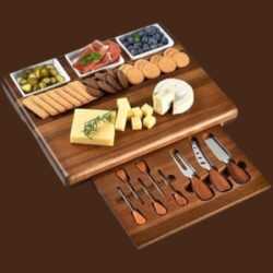 Acacia Wood Charcuterie Board Set