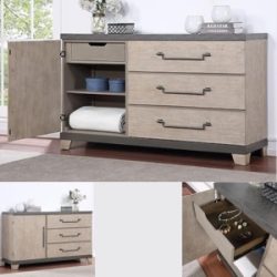 3-Drawer Combo Dresser