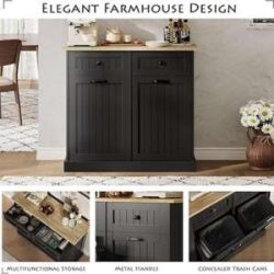 Farmhouse Style Hidden Trash Bin